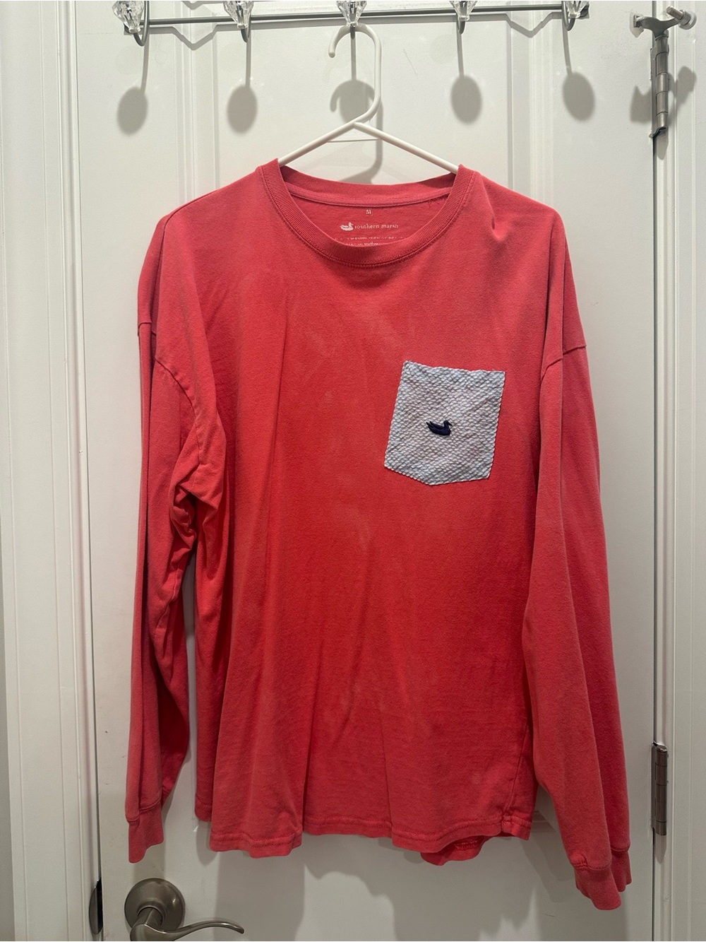 Southern Marsh Coral Crewneck Tee